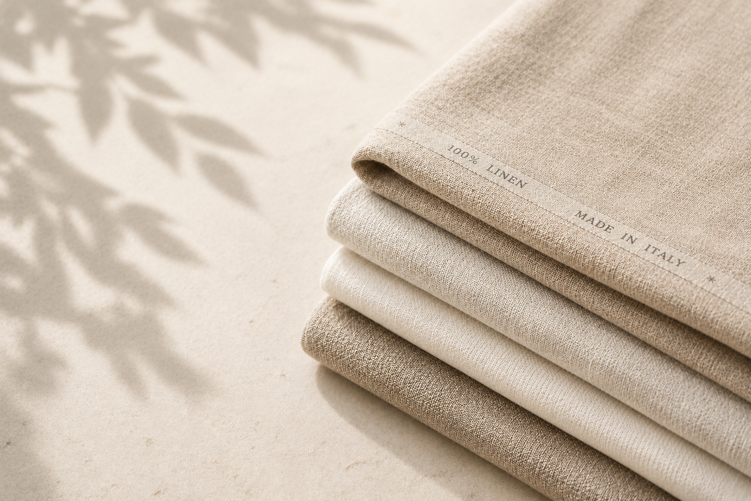 Natural premium linen fabric