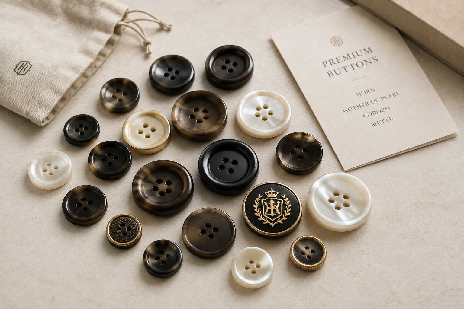 Premium tailoring buttons