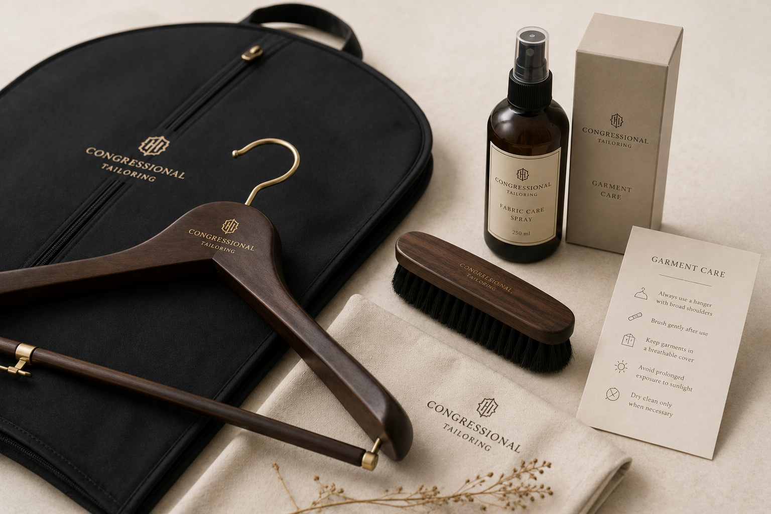 Luxury garment care accessories